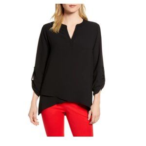 NWOT | Gibson Cross Front Tunic Blouse
